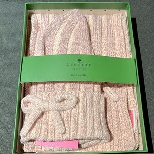Kate Spade Scarf & Hat Set NIB